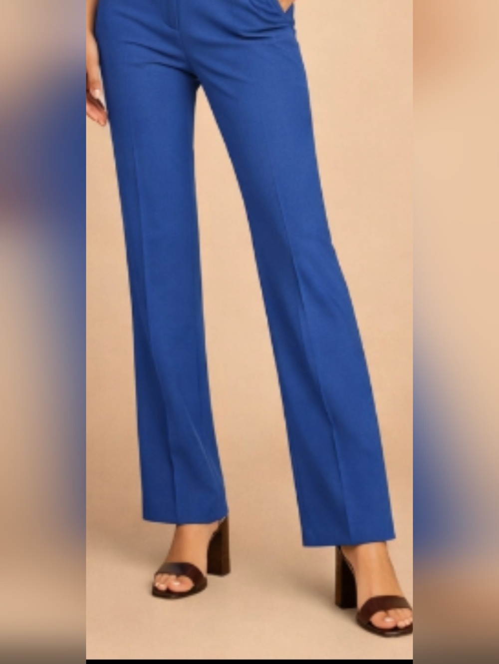 The Limited Navy Blue Straight Leg Dress Pants